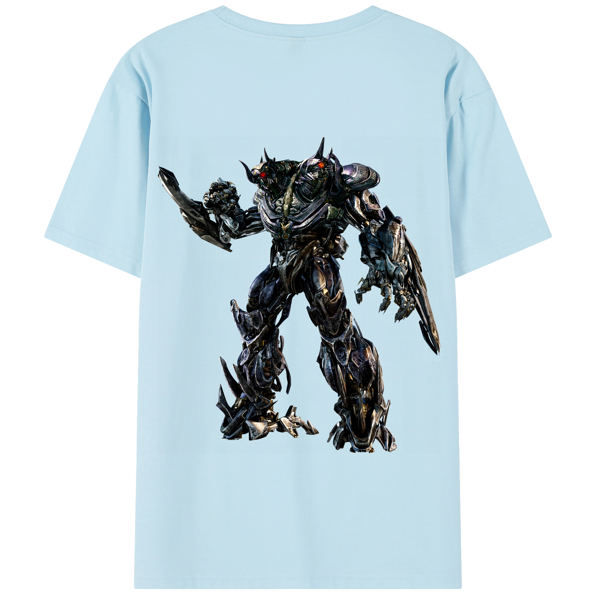（画像用） Transformers トランスフォーマー 綿100％半袖Tシャツ（背面プリント）